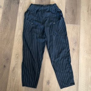 Urban Outfitters Black Striped Trousers